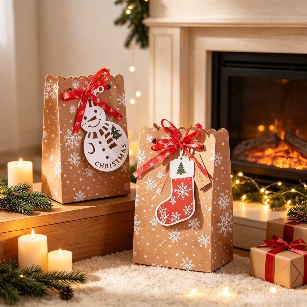 6/12Pcs Christmas Snowflake Pa - Packaging ulasan dan harga