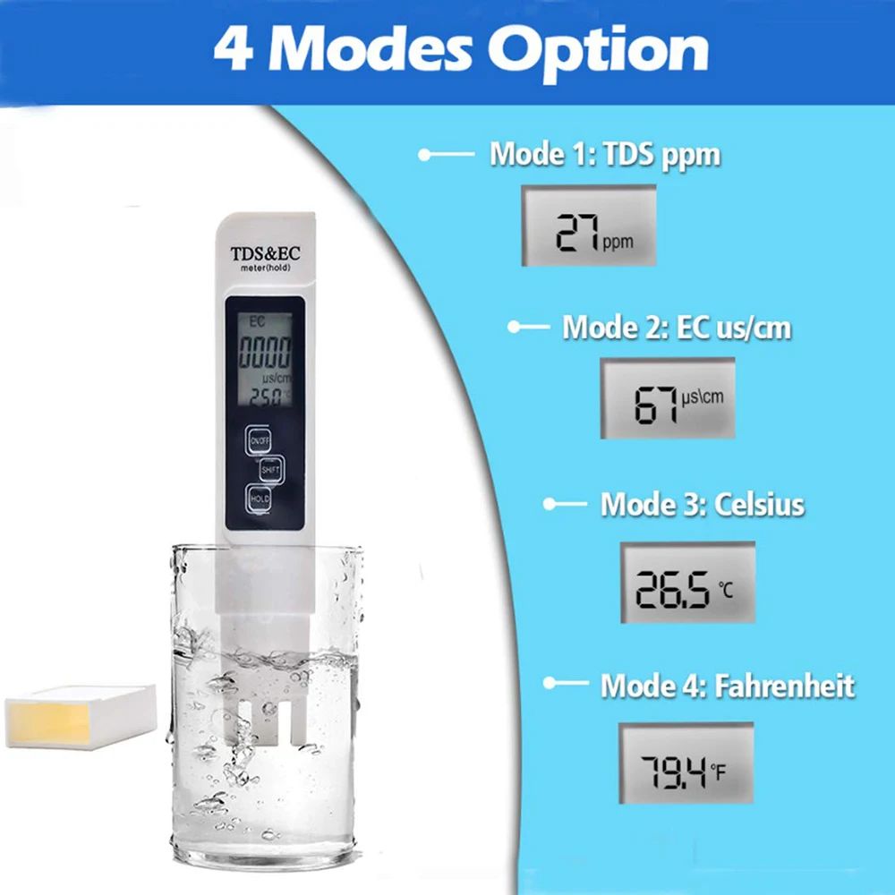 Digital TDS EC Water Tester Me - Ph Meter Digital Water Tester ulasan dan harga