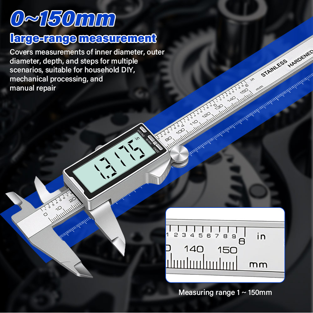 New 150mm 6 Inch Stainless Ste - Digital Caliper 150Mm Stainless Steel ulasan dan harga
