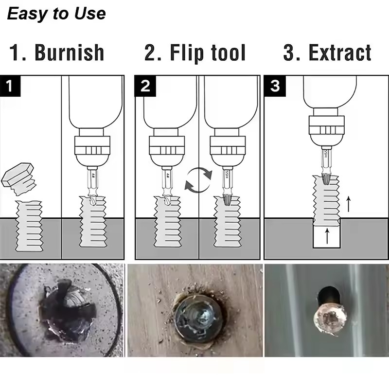 Damaged Broken Screw Extractor - Industrial Tools ulasan dan harga