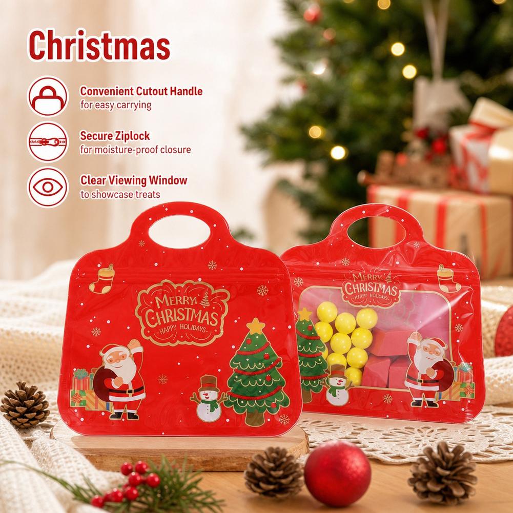 10-50pcs Christmas Self-Sealin - Packaging ulasan dan harga